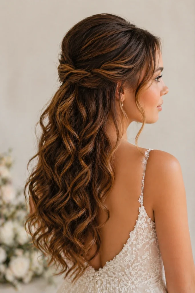 Half Up Half Down Curls