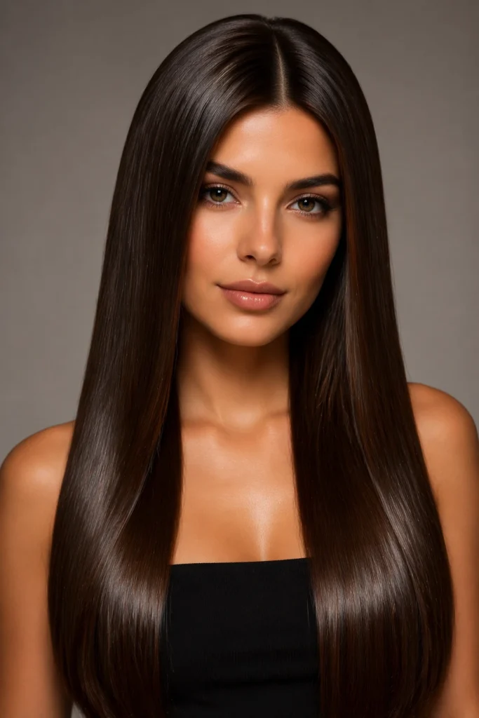 Dark Chocolate Brown Hair