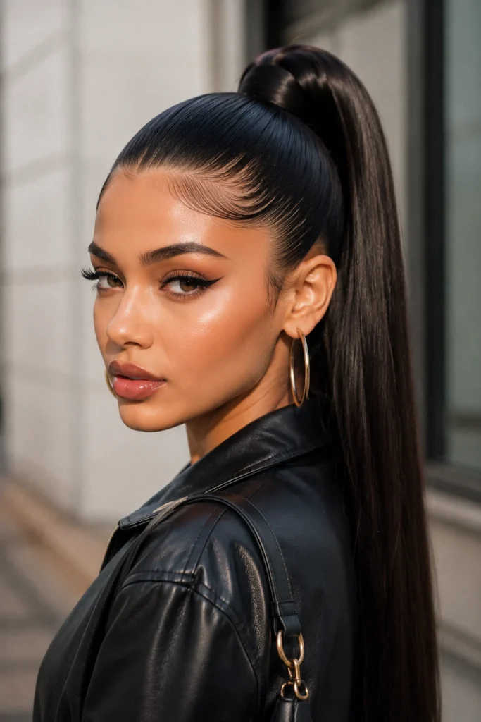 Slicked Front Hair Styles