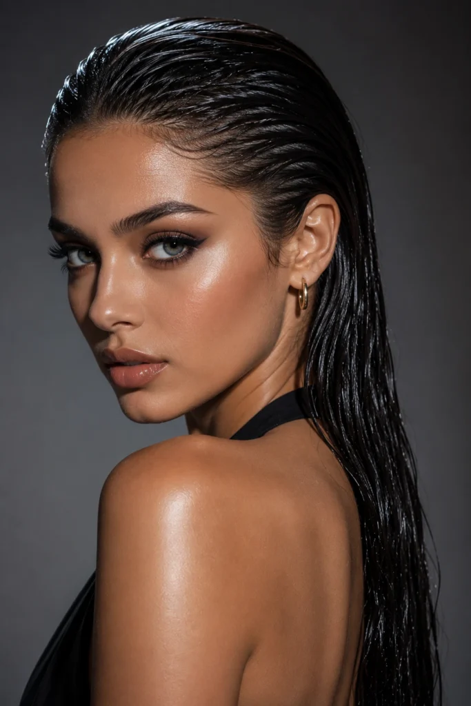 Slicked Front Hair Styles