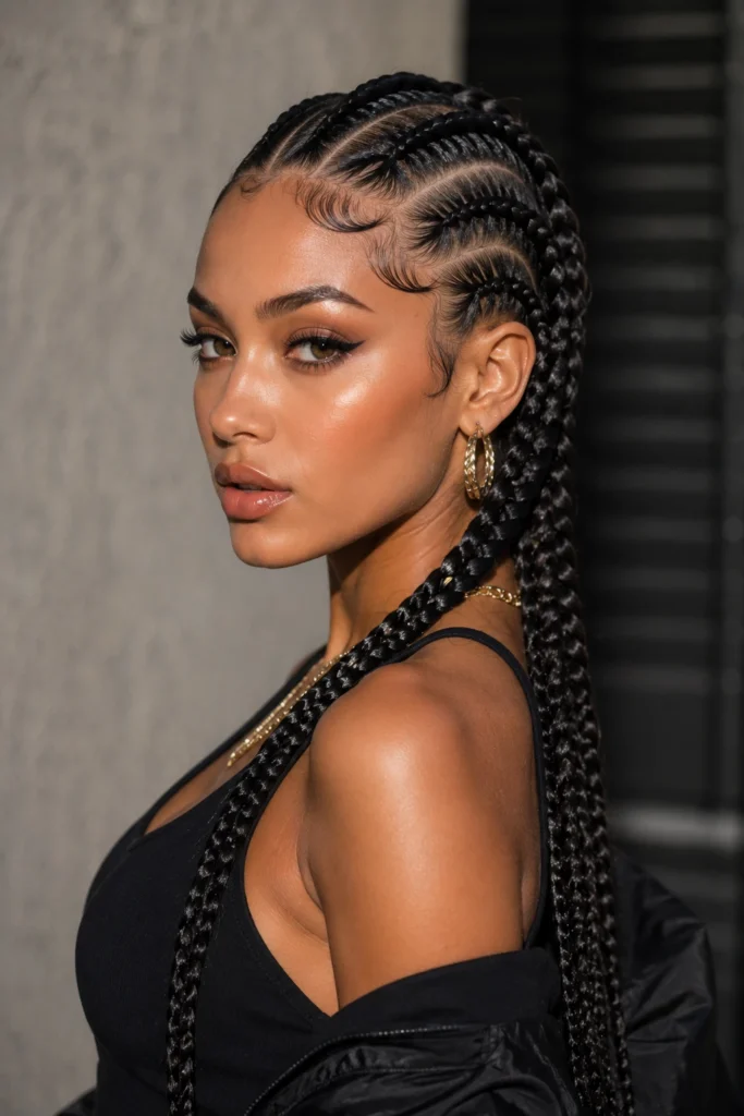 Slicked Front Hair Styles