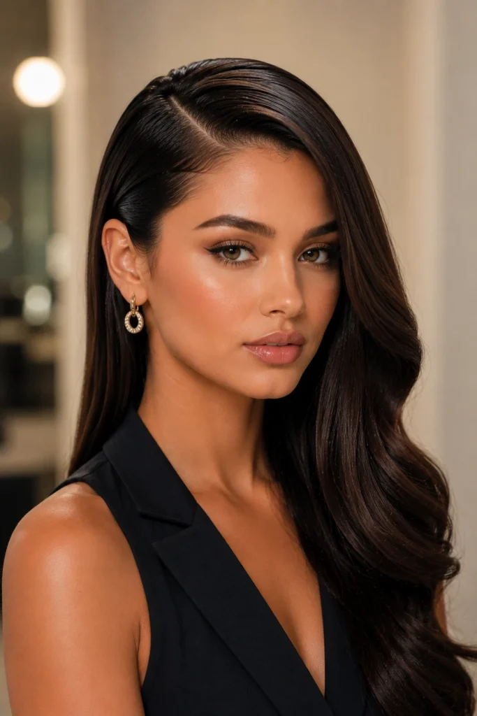 Slicked Front Hair Styles
