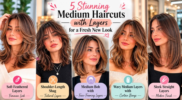 Medium Haircuts with Layers