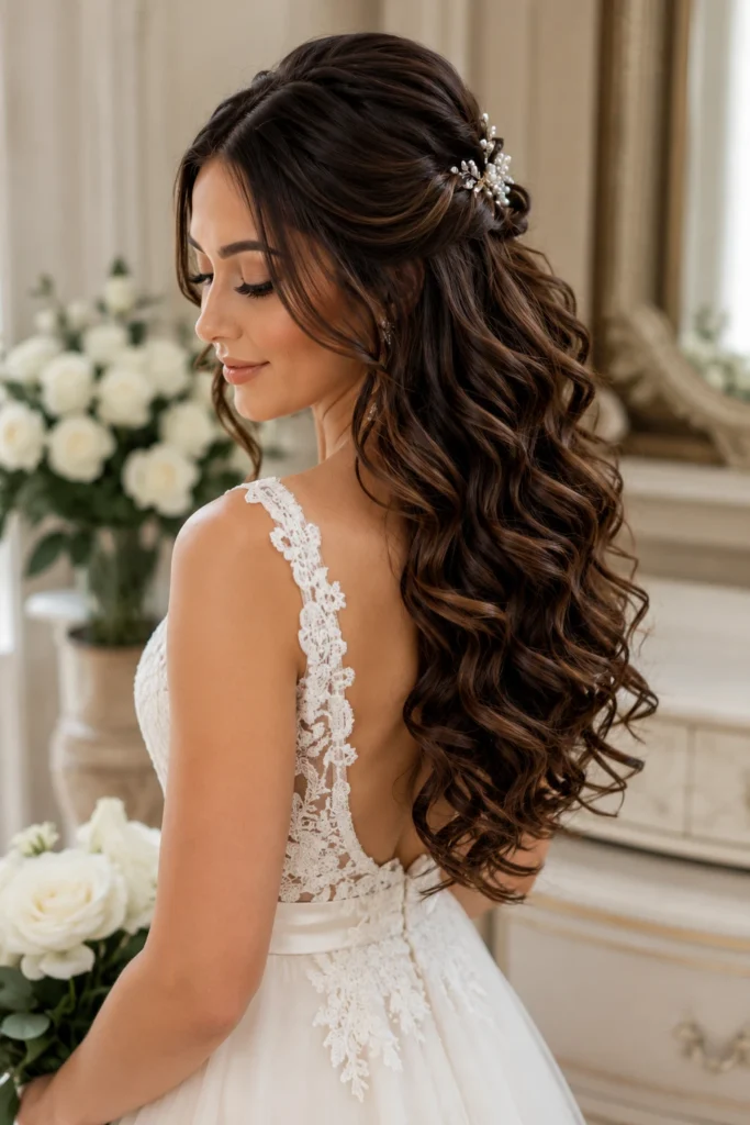 Half Up Half Down Curls