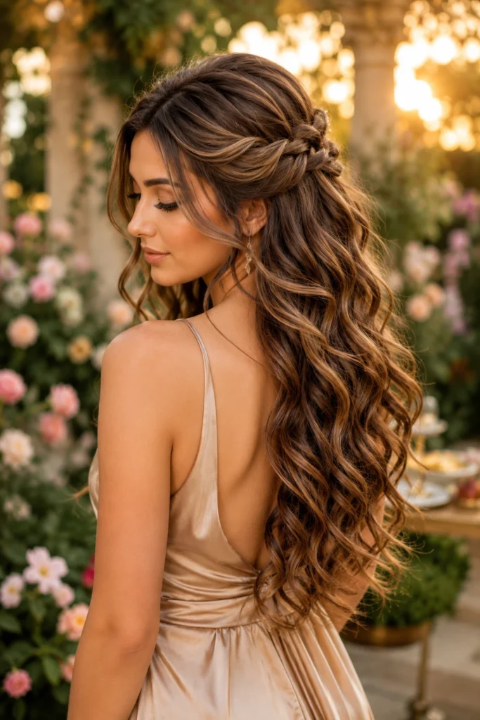 Half Up Half Down Curls