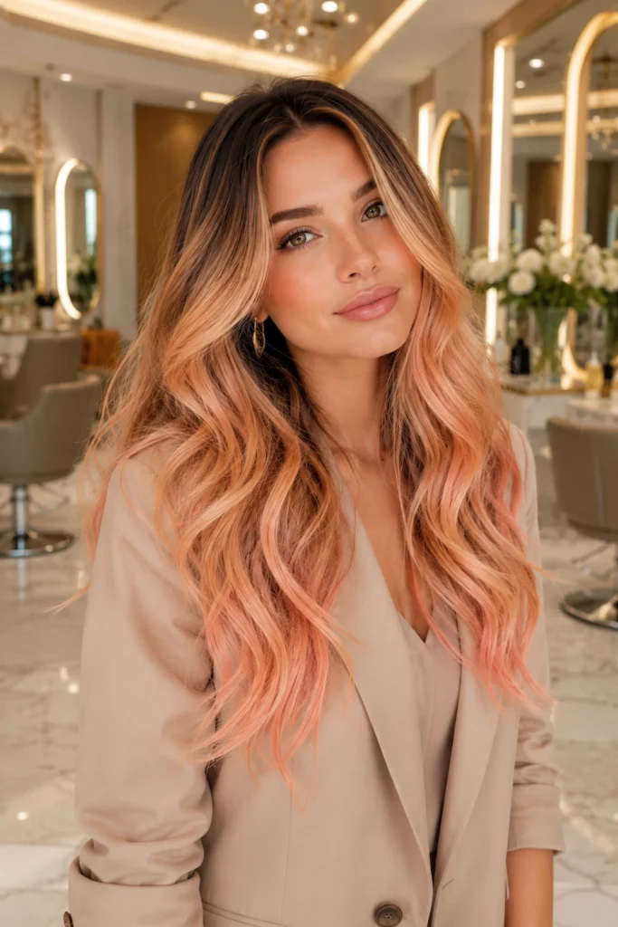 Peach Hair
