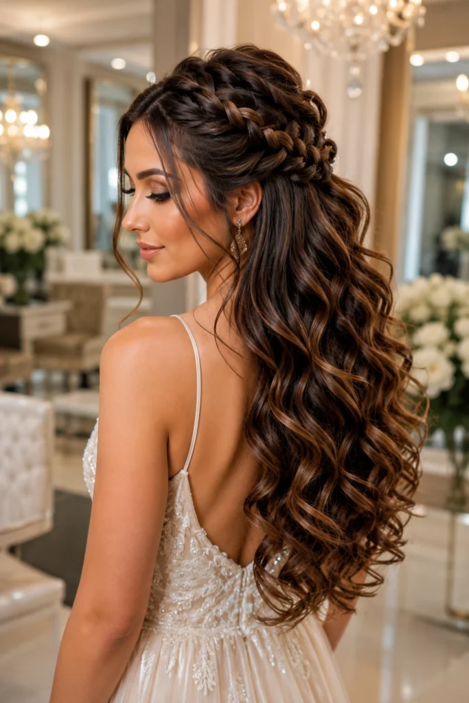 Half Up Half Down Curls