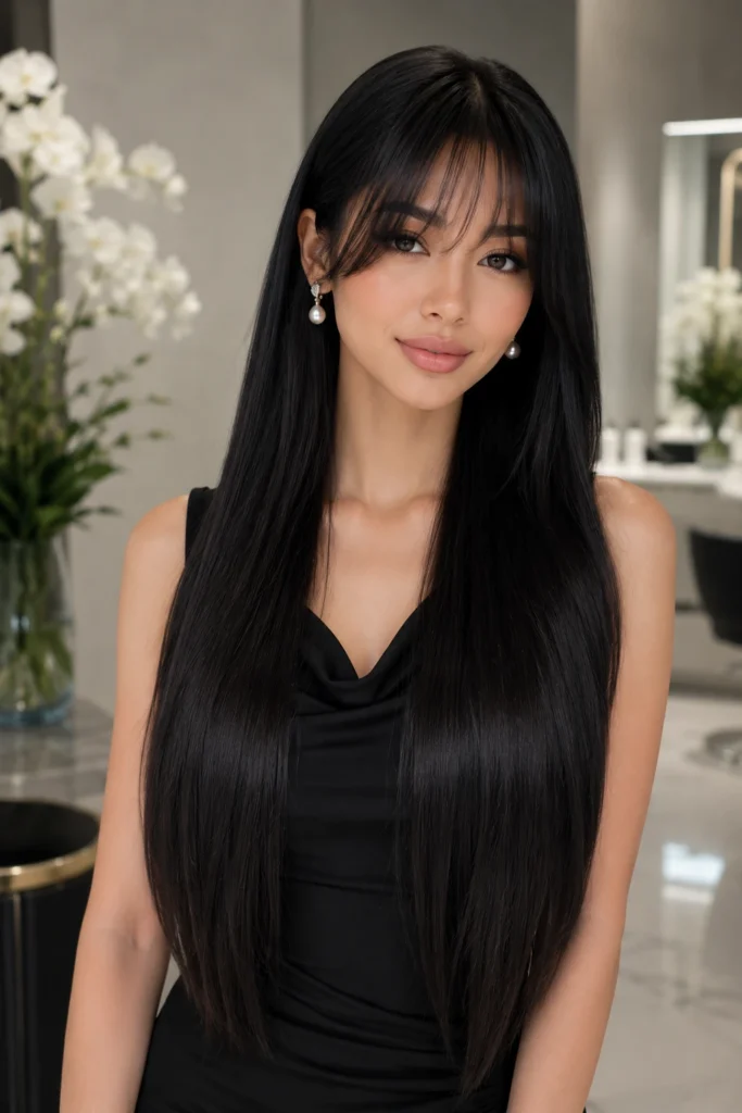 Curtain Bangs Long Hair
