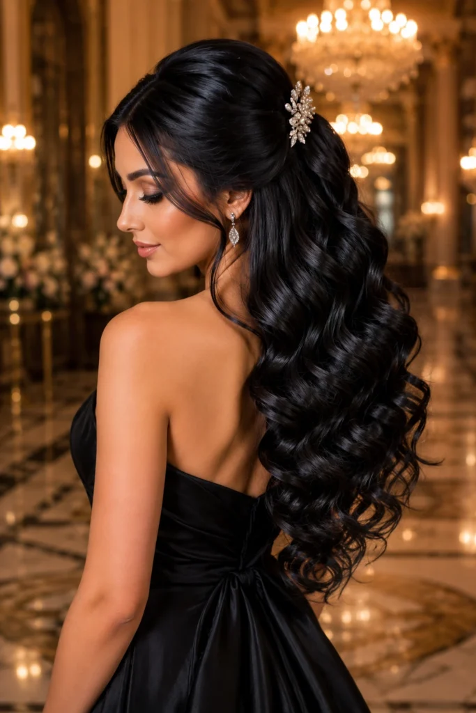 Half Up Half Down Curls
