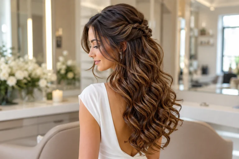 Half Up Half Down Curls