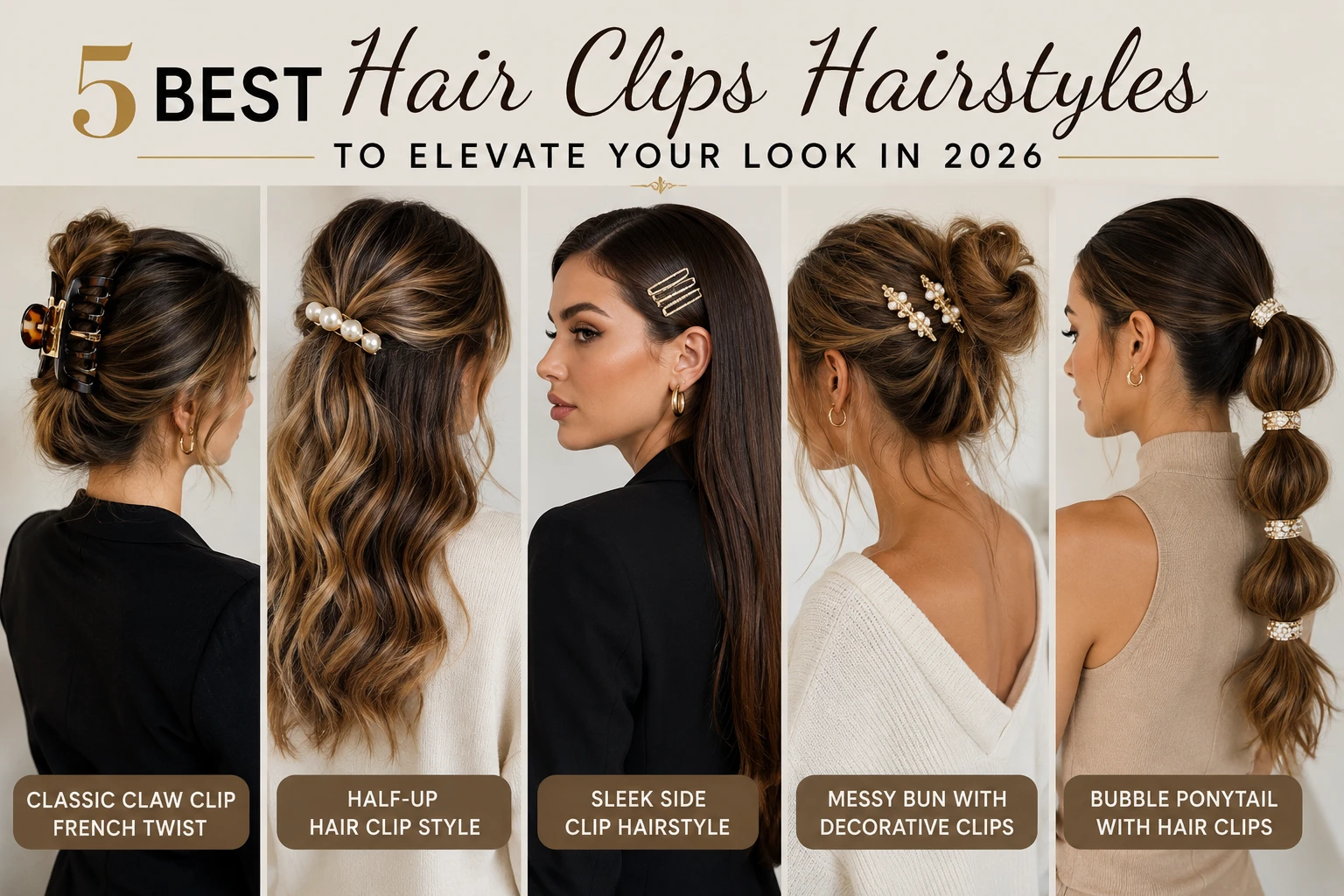 Hair Clips Hairstyles