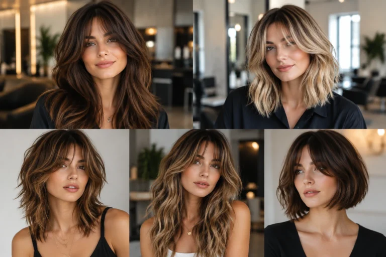 Curtain Bang Haircuts