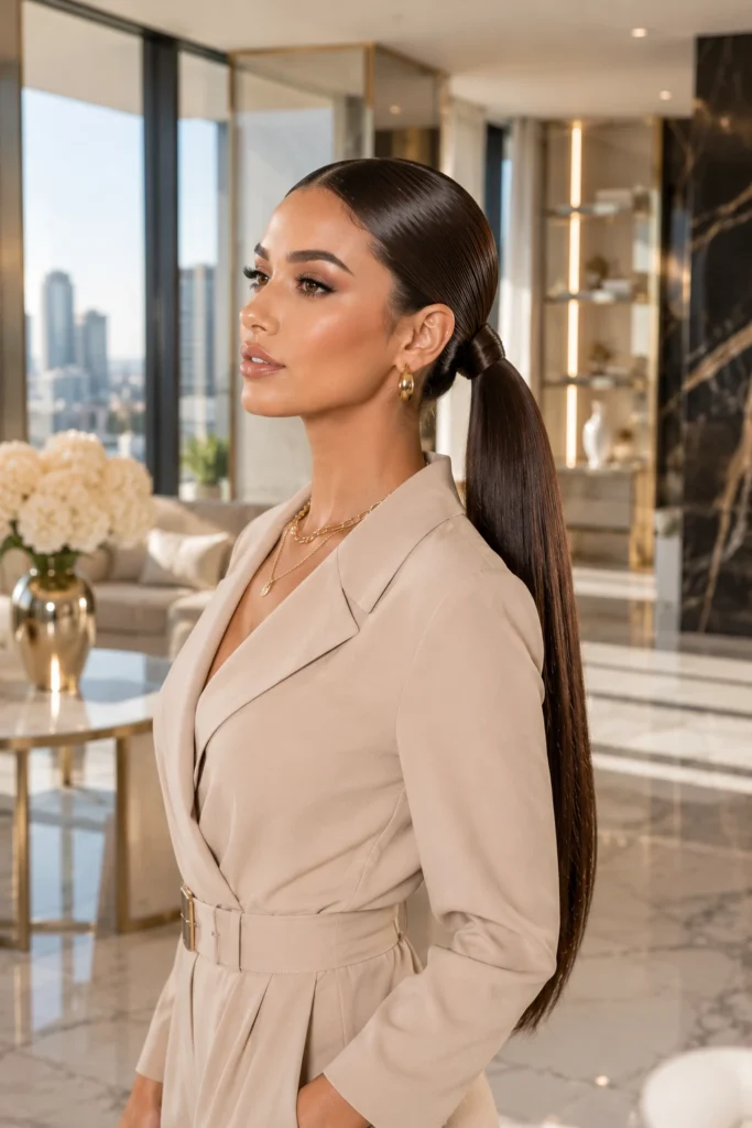 Sleek Ponytail
