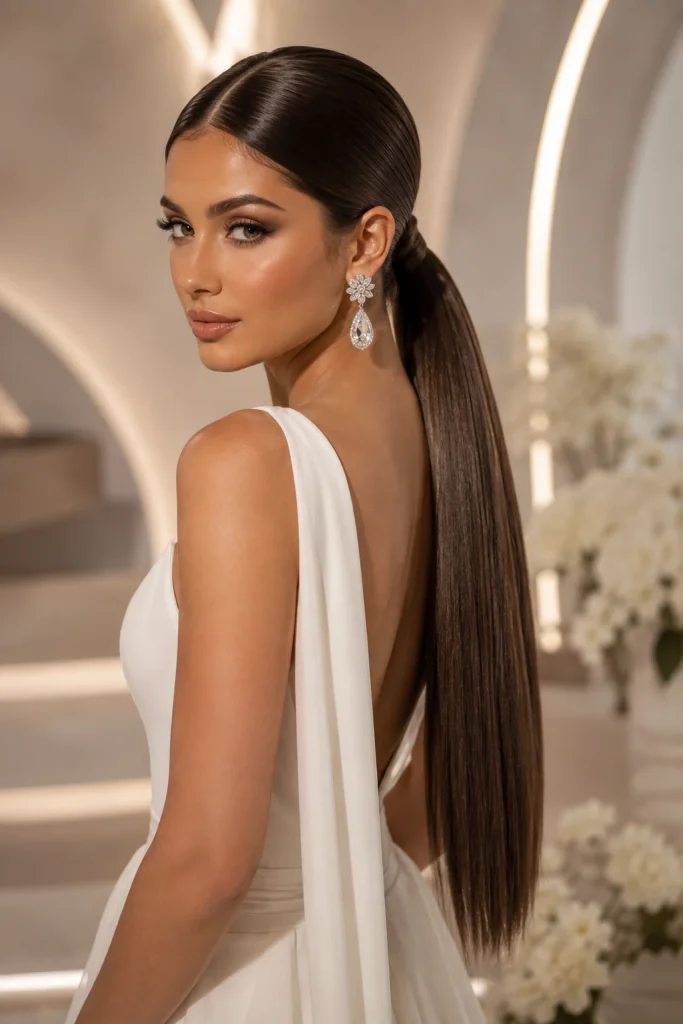 Ponytail Hairstyles for a Wedding